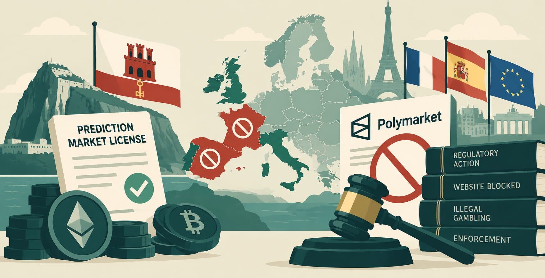 Prediction Markets Face Growing Regulatory Divide Across Europe News Image regulatory divide in European prediction markets